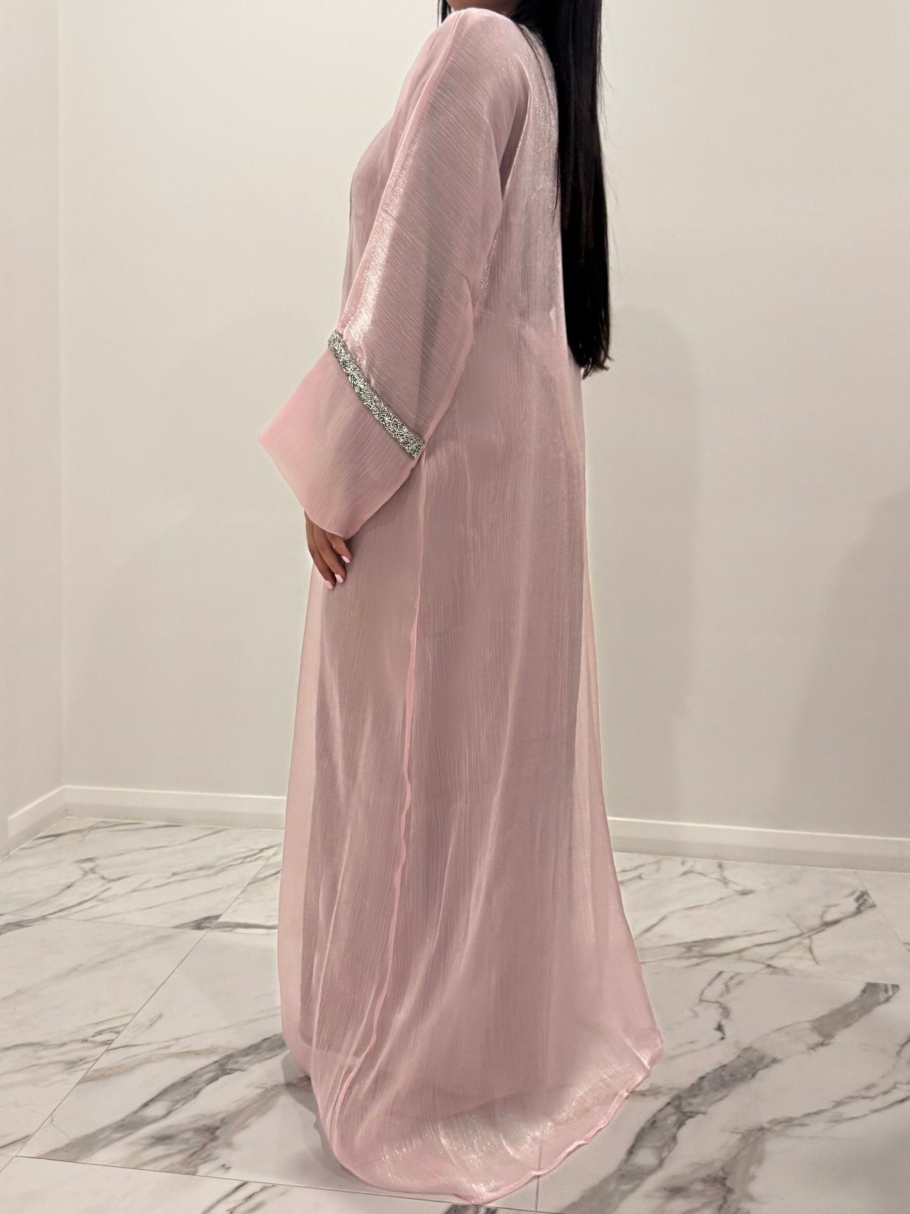Pink Sparkle Abaya