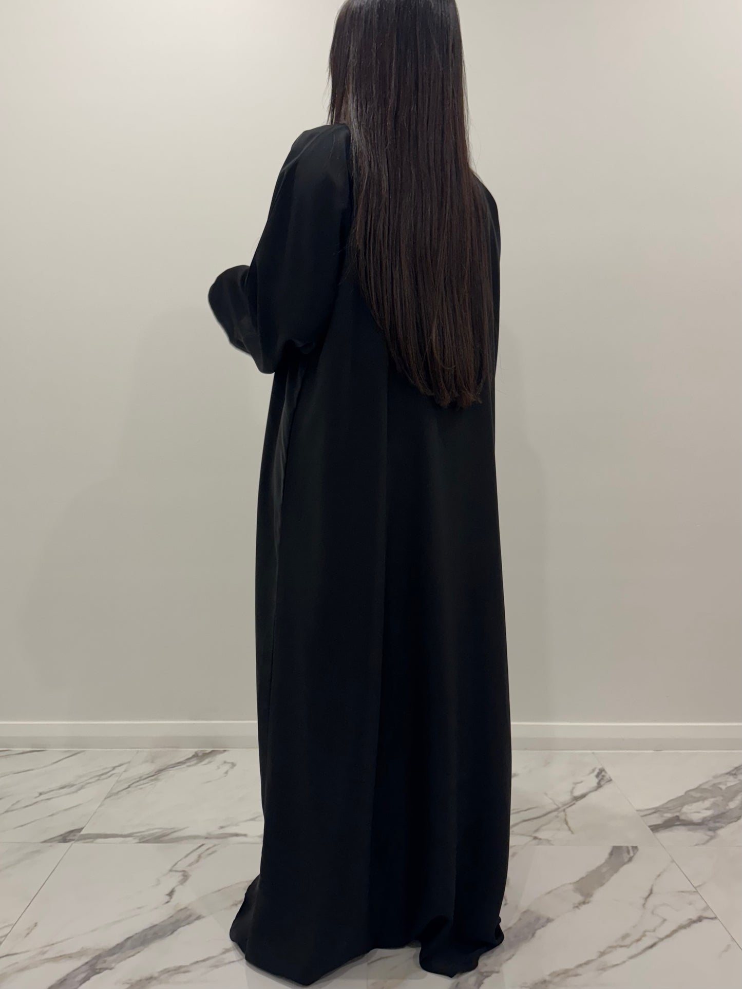 Solid Black Abaya