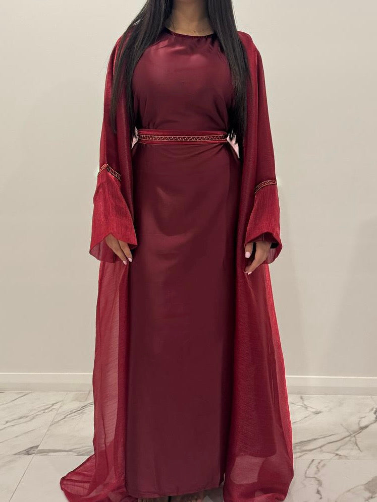 Cherry Sparkle Abaya