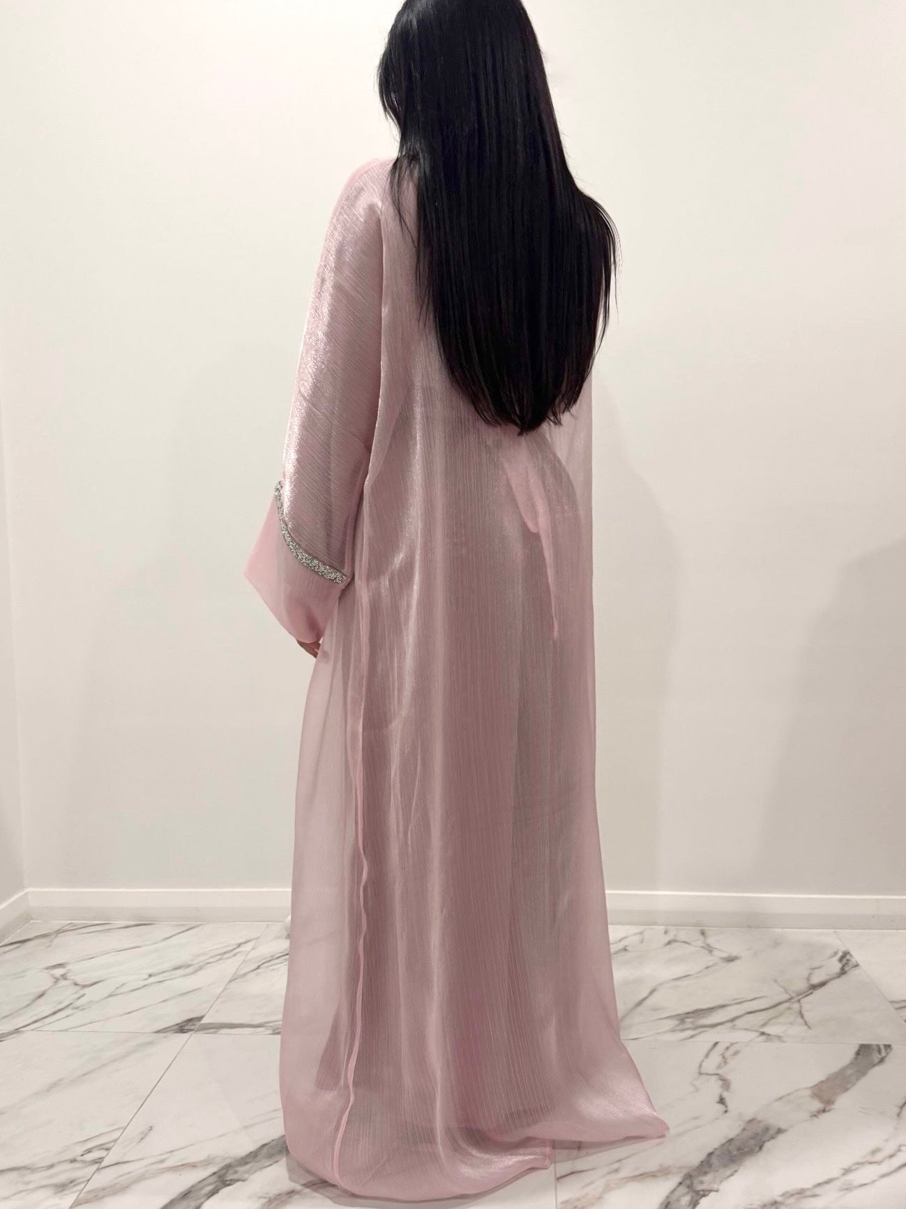Pink Sparkle Abaya