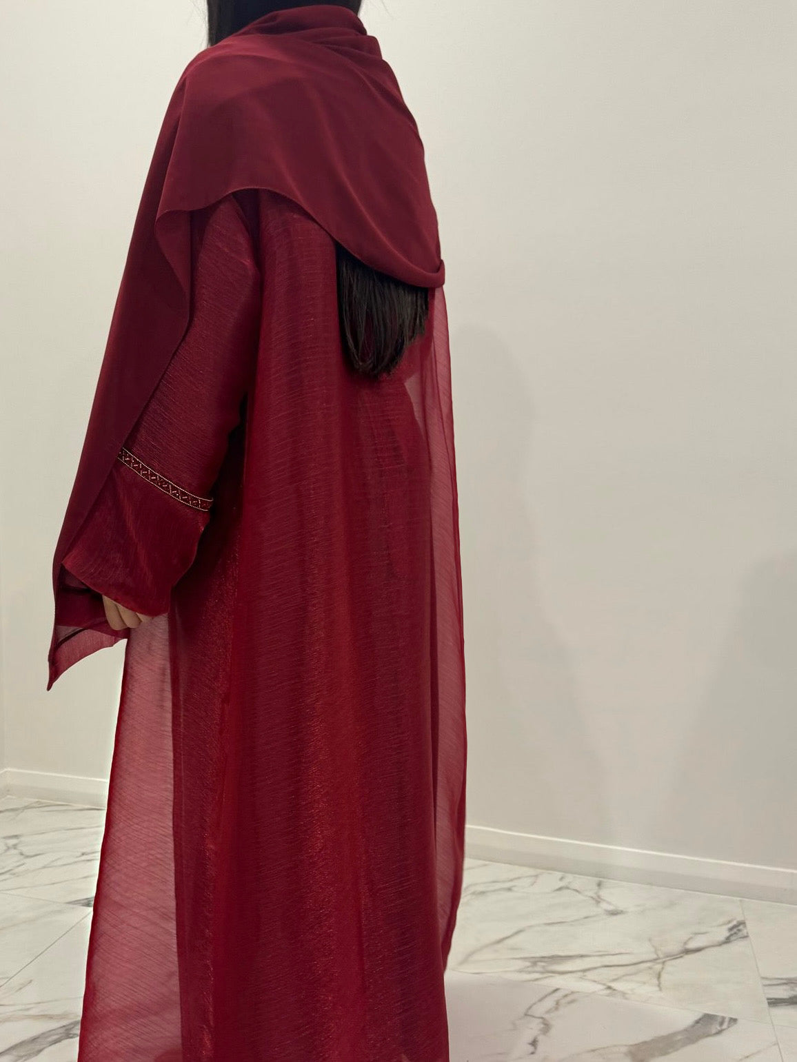 Cherry Sparkle Abaya