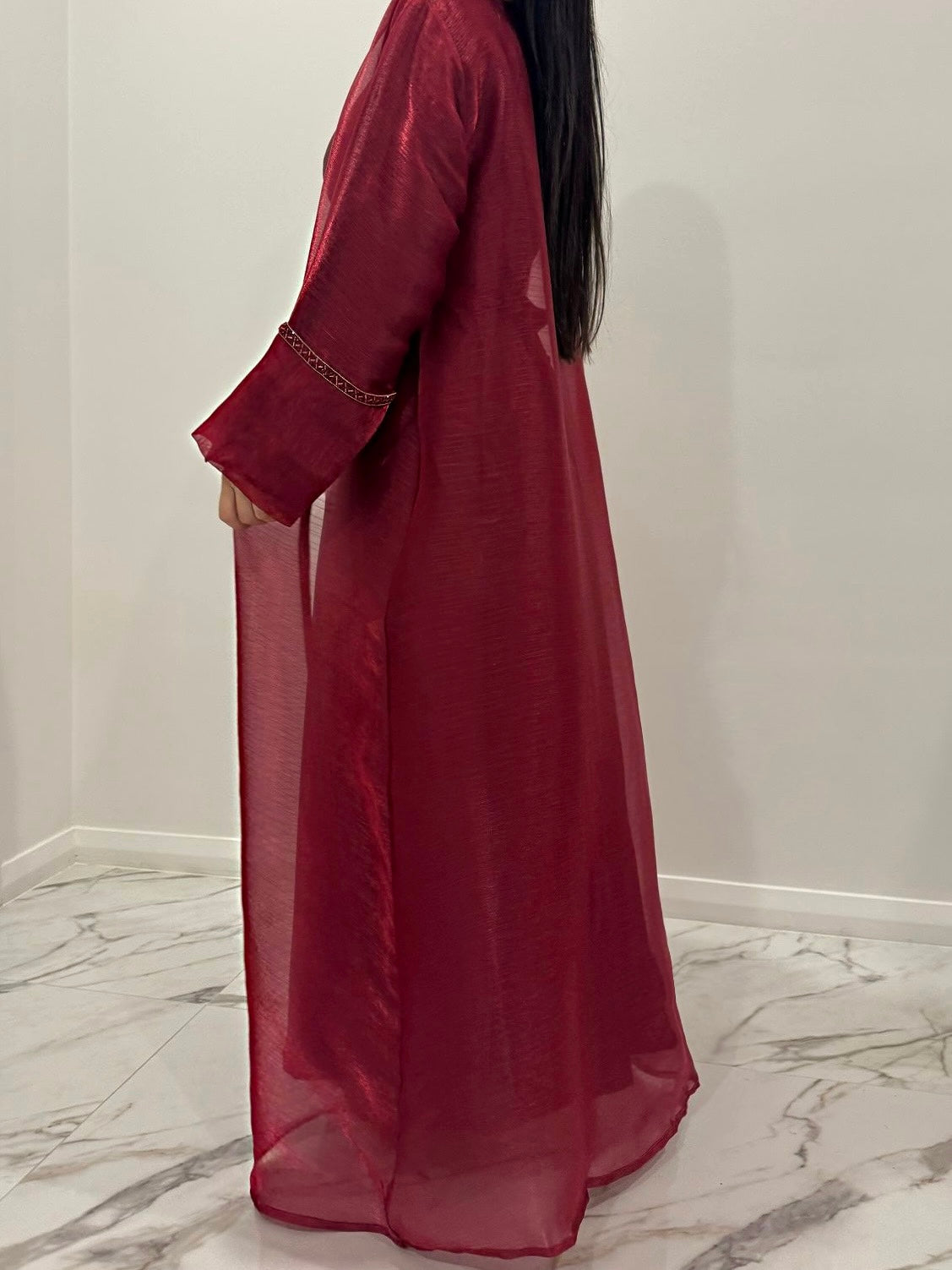 Cherry Sparkle Abaya