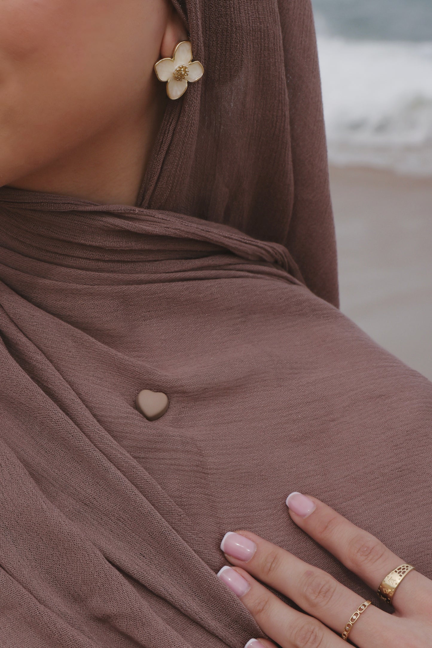 مغناطيسات الحجاب على شكل قلب