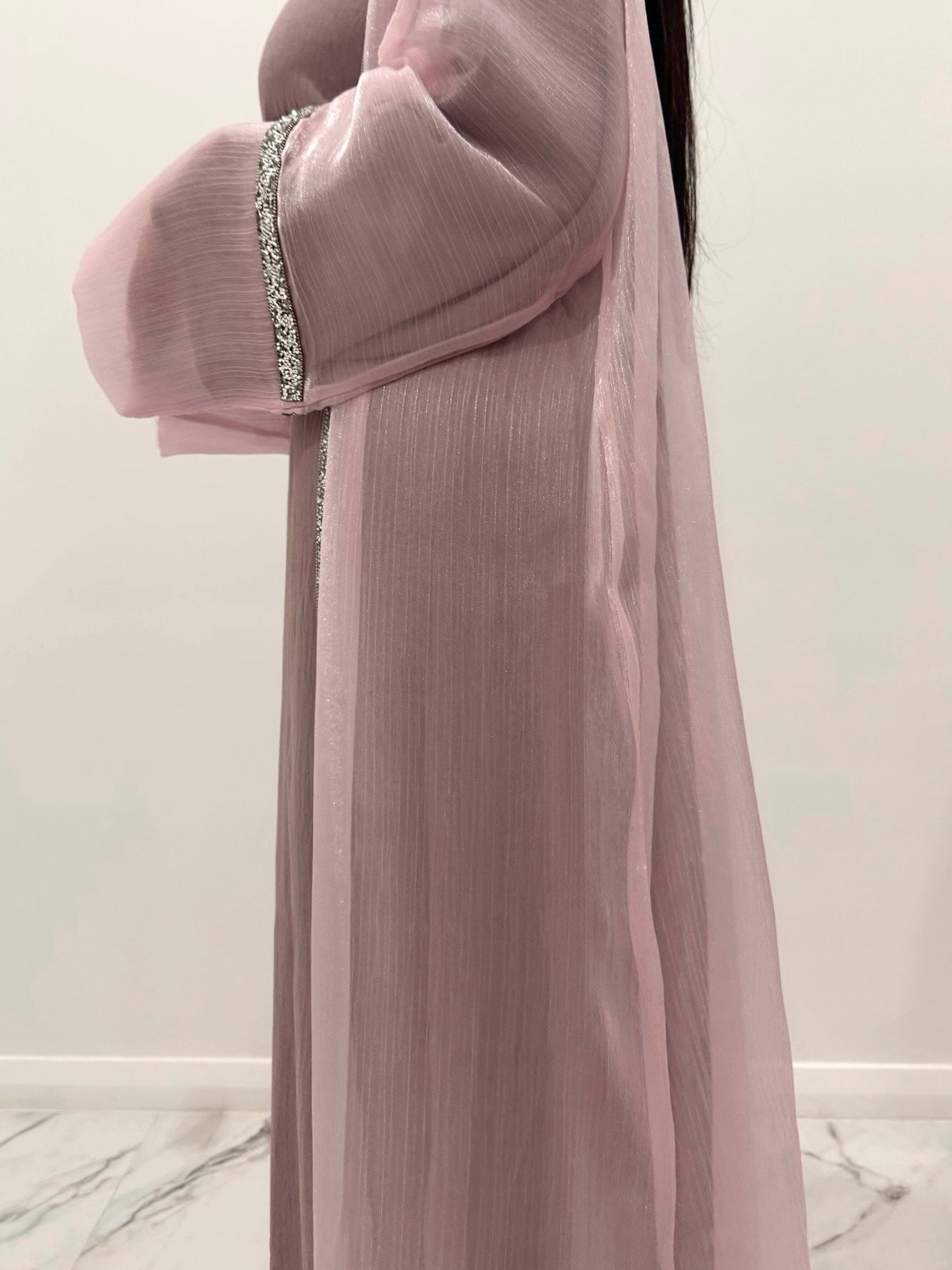 Pink Sparkle Abaya