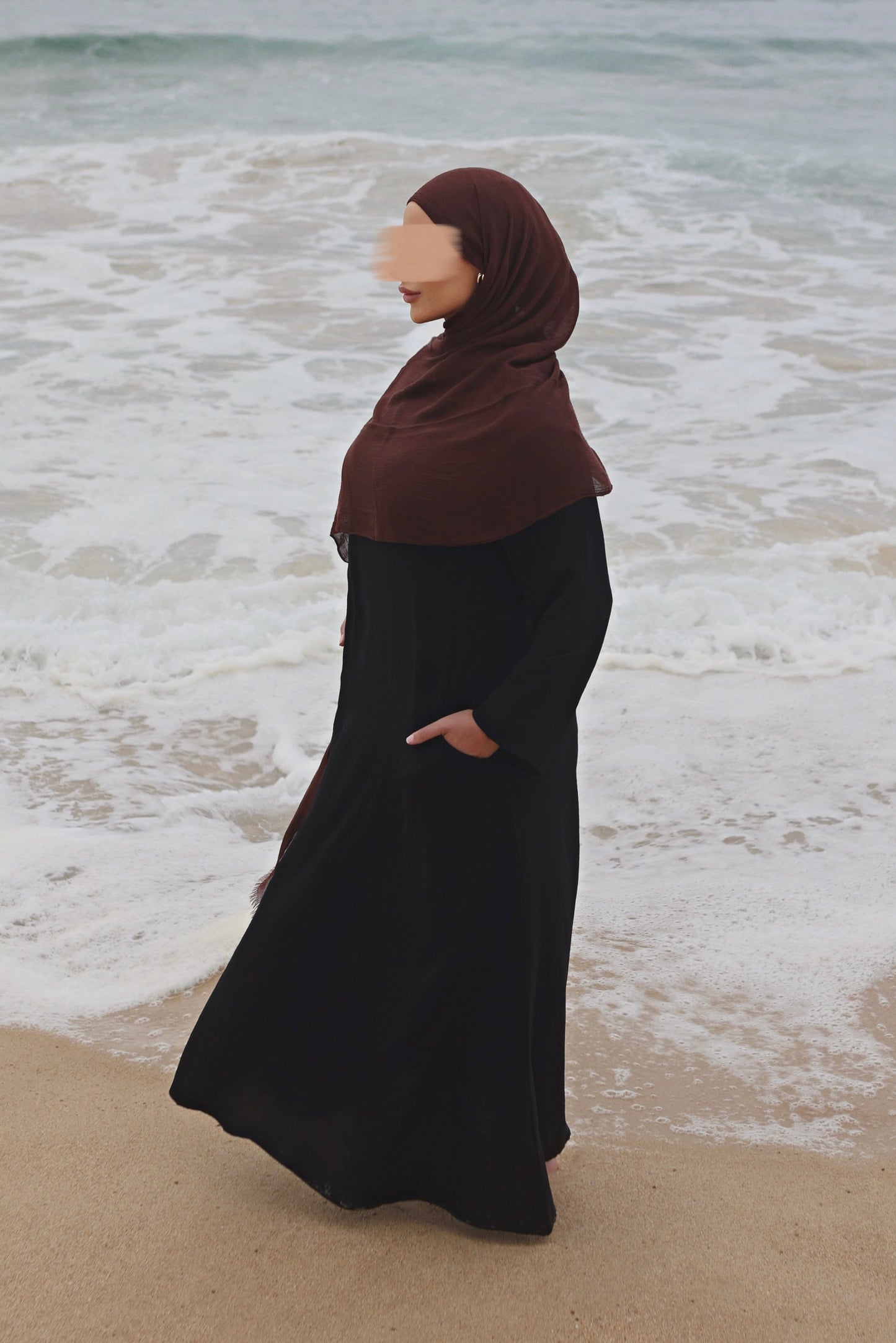 Crepe Long Sleeve Inner Dress