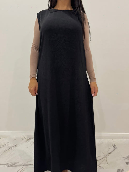 Crepe Short Sleeve Slip