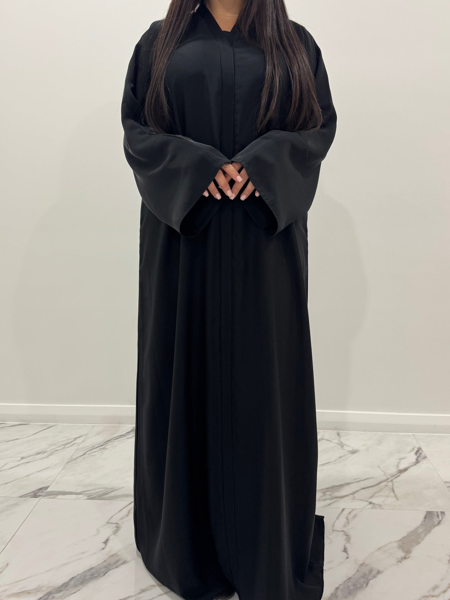 Solid Black Abaya