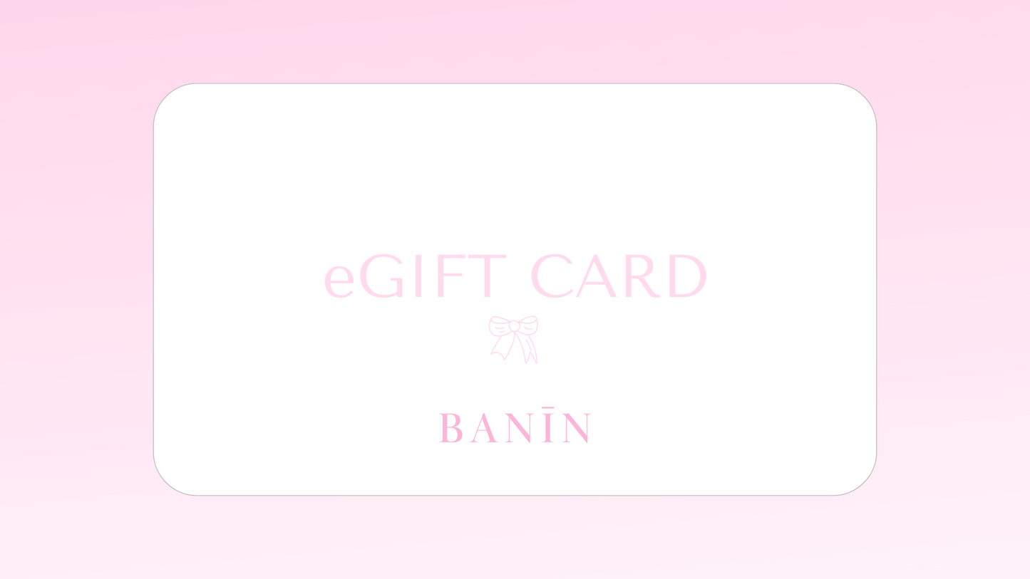 BANĪN Gift Card