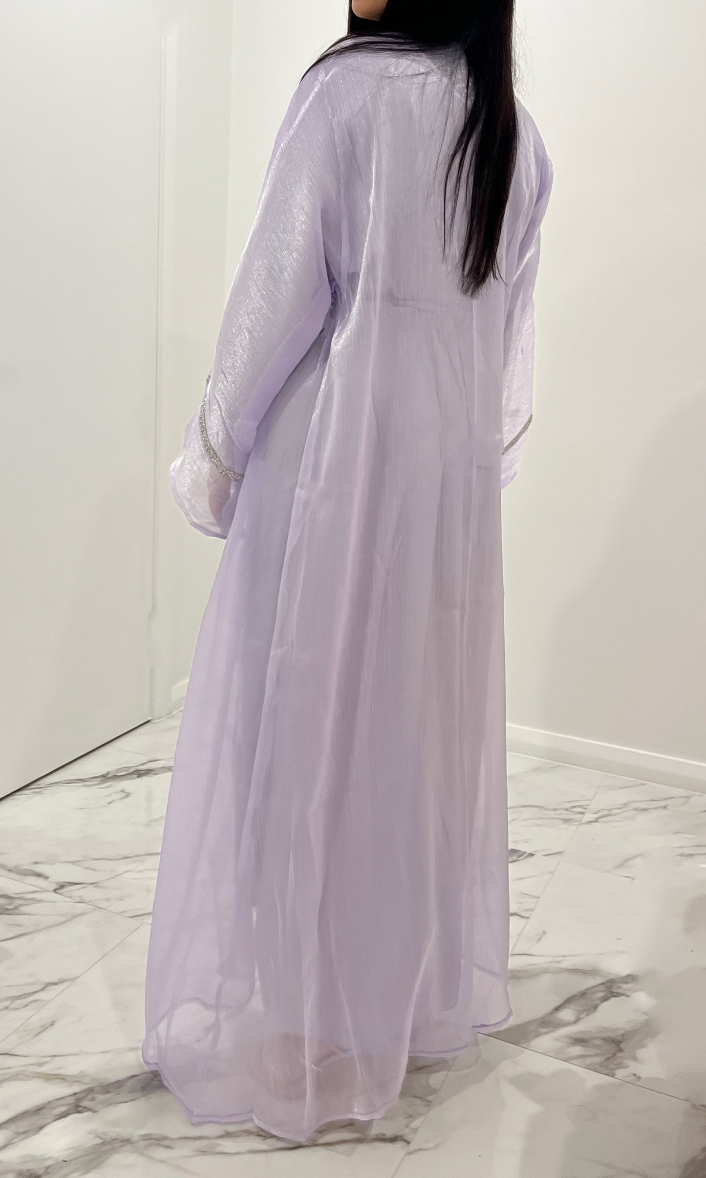 Lilac Sparkle Abaya