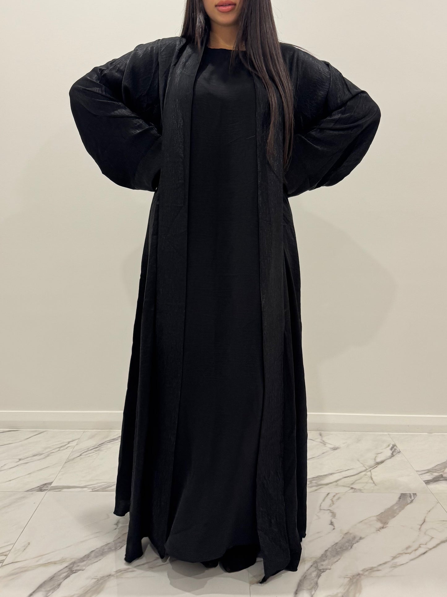 Black Velvet Abaya