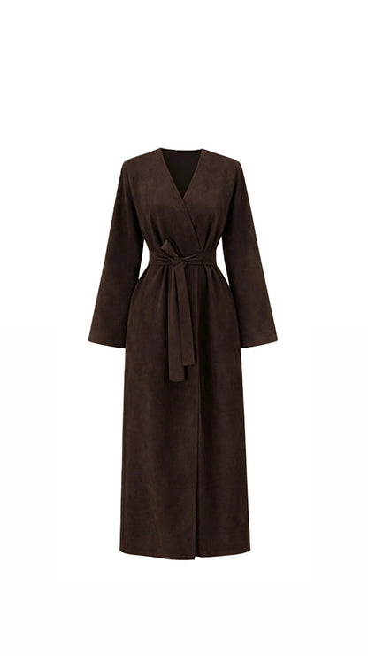 Zara Suede Abaya - AW26