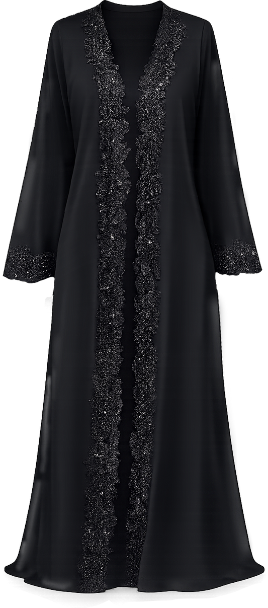Noir Noůr Abaya - RN26 - March Pre-Order