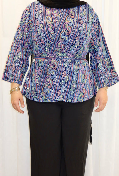 Ava Woven Wrap Top - AW26