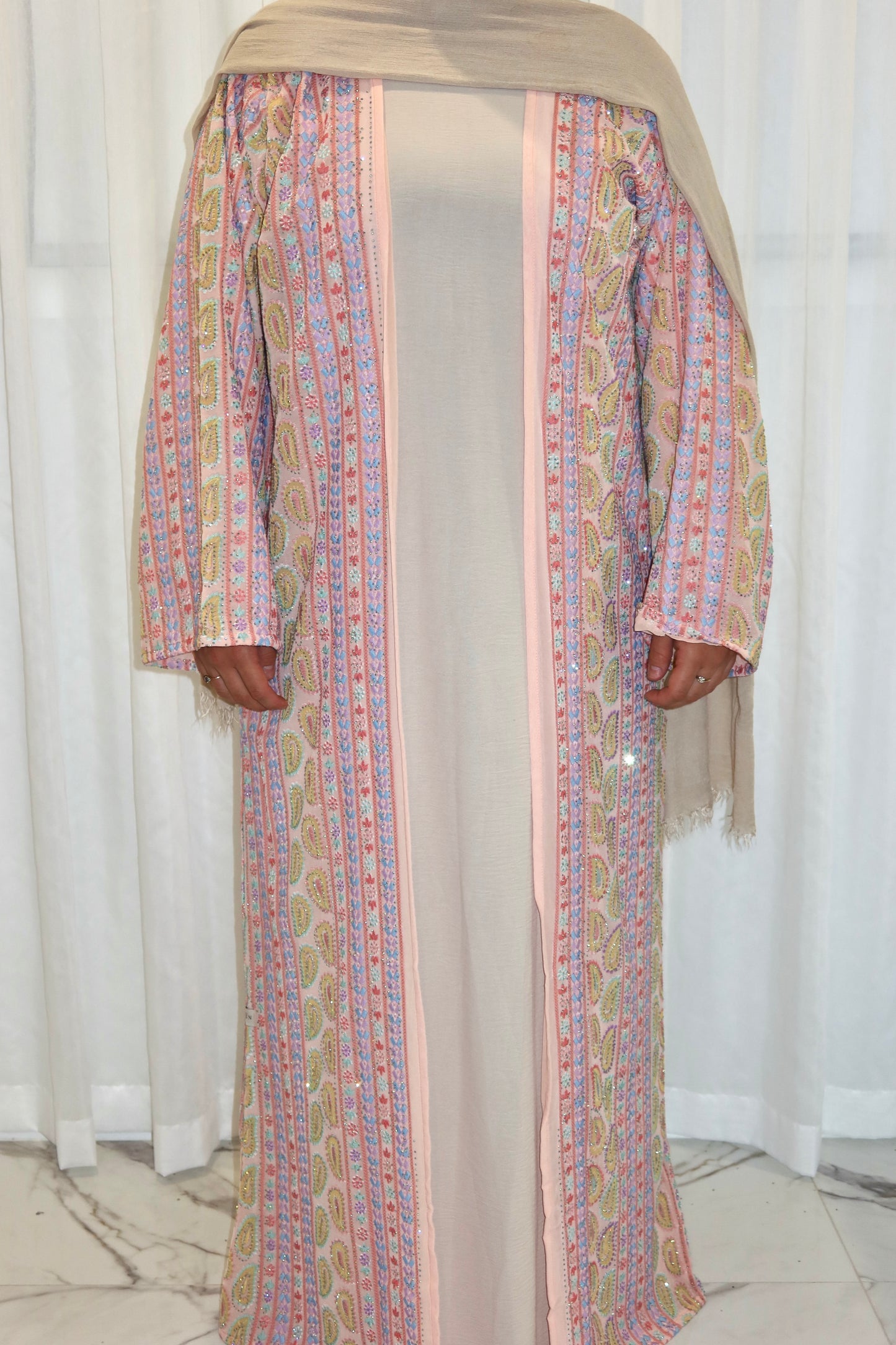 Ava Woven Abaya - AW26