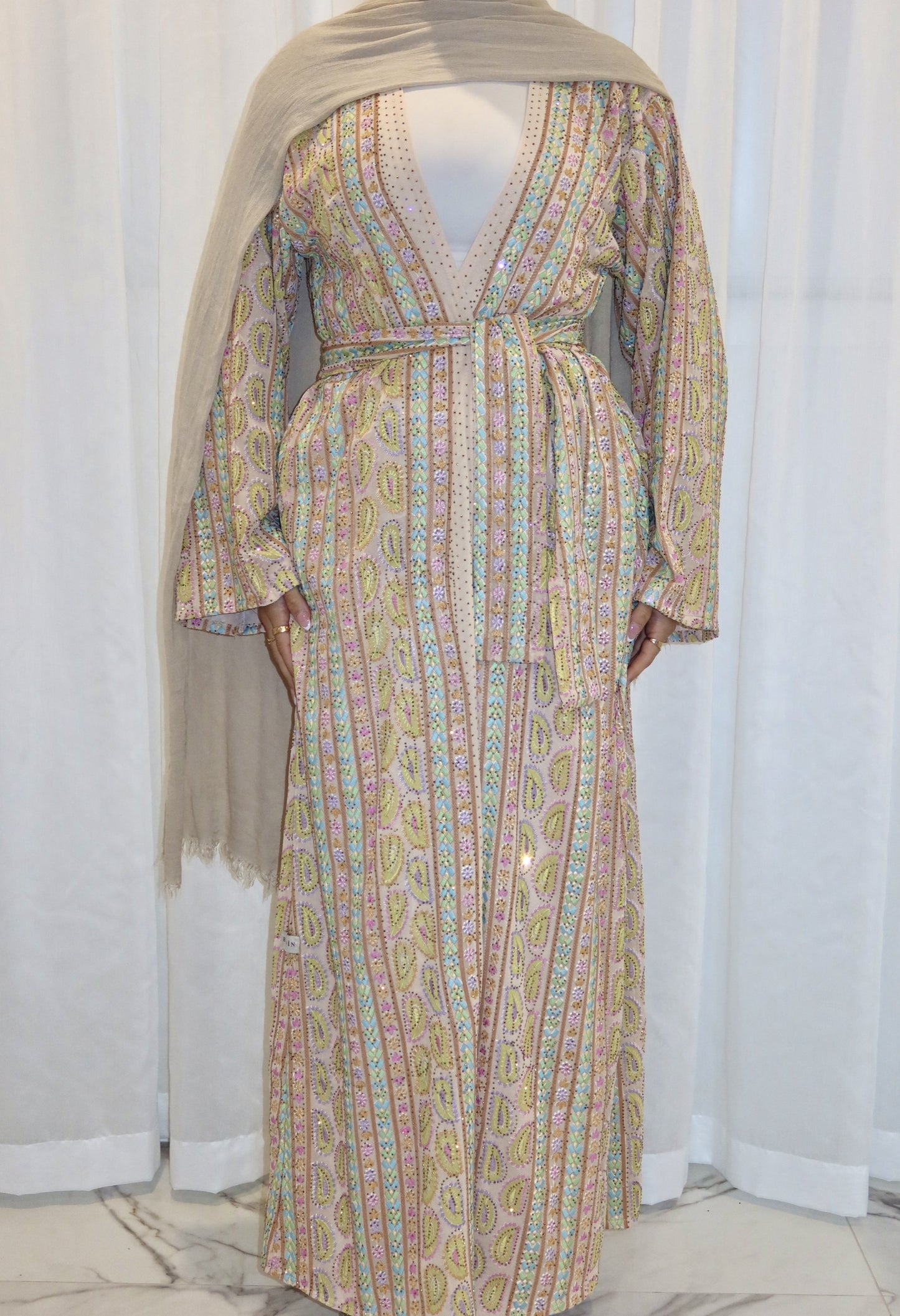 Ava Woven Abaya - AW26