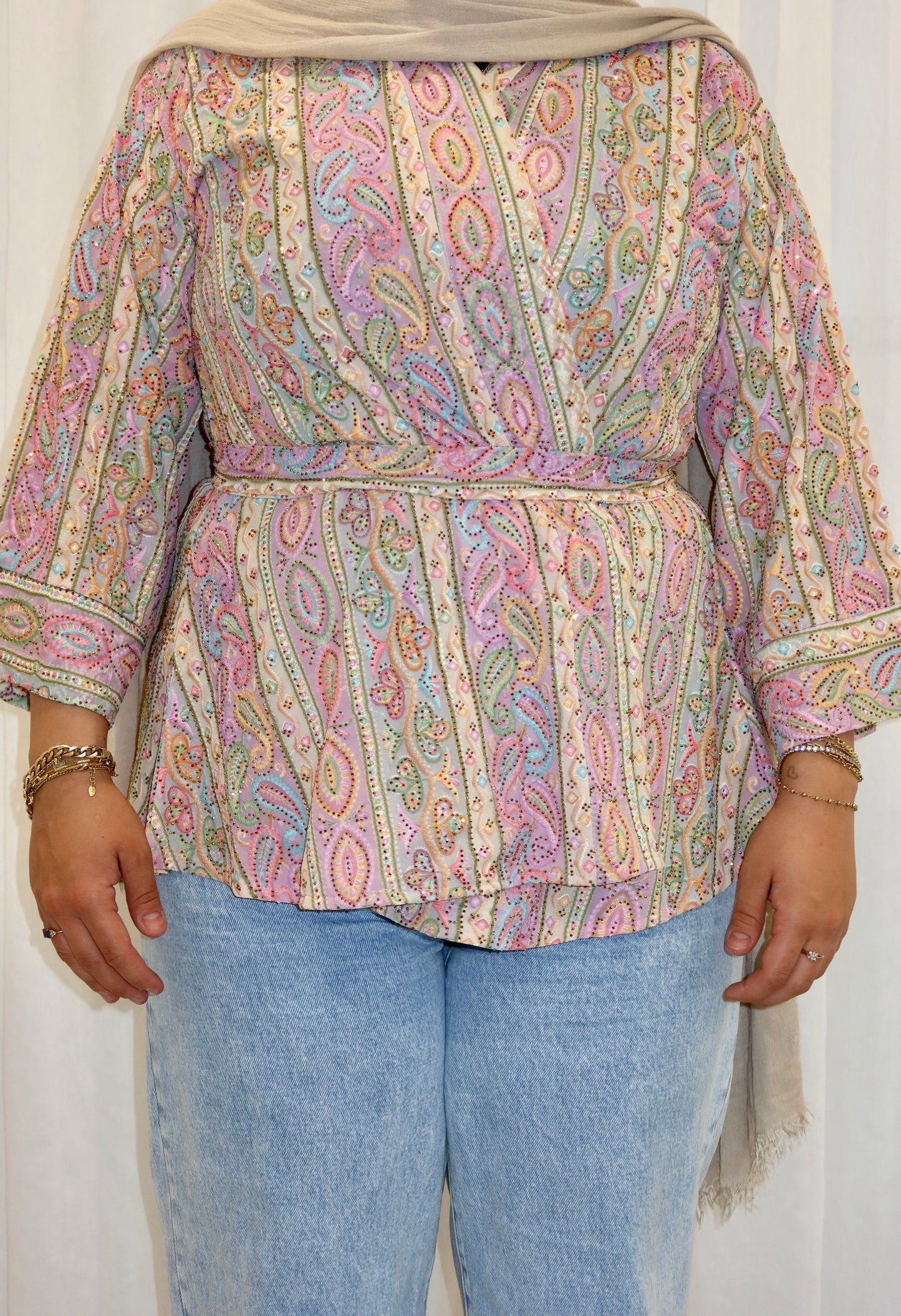Ava Woven Wrap Top - AW26