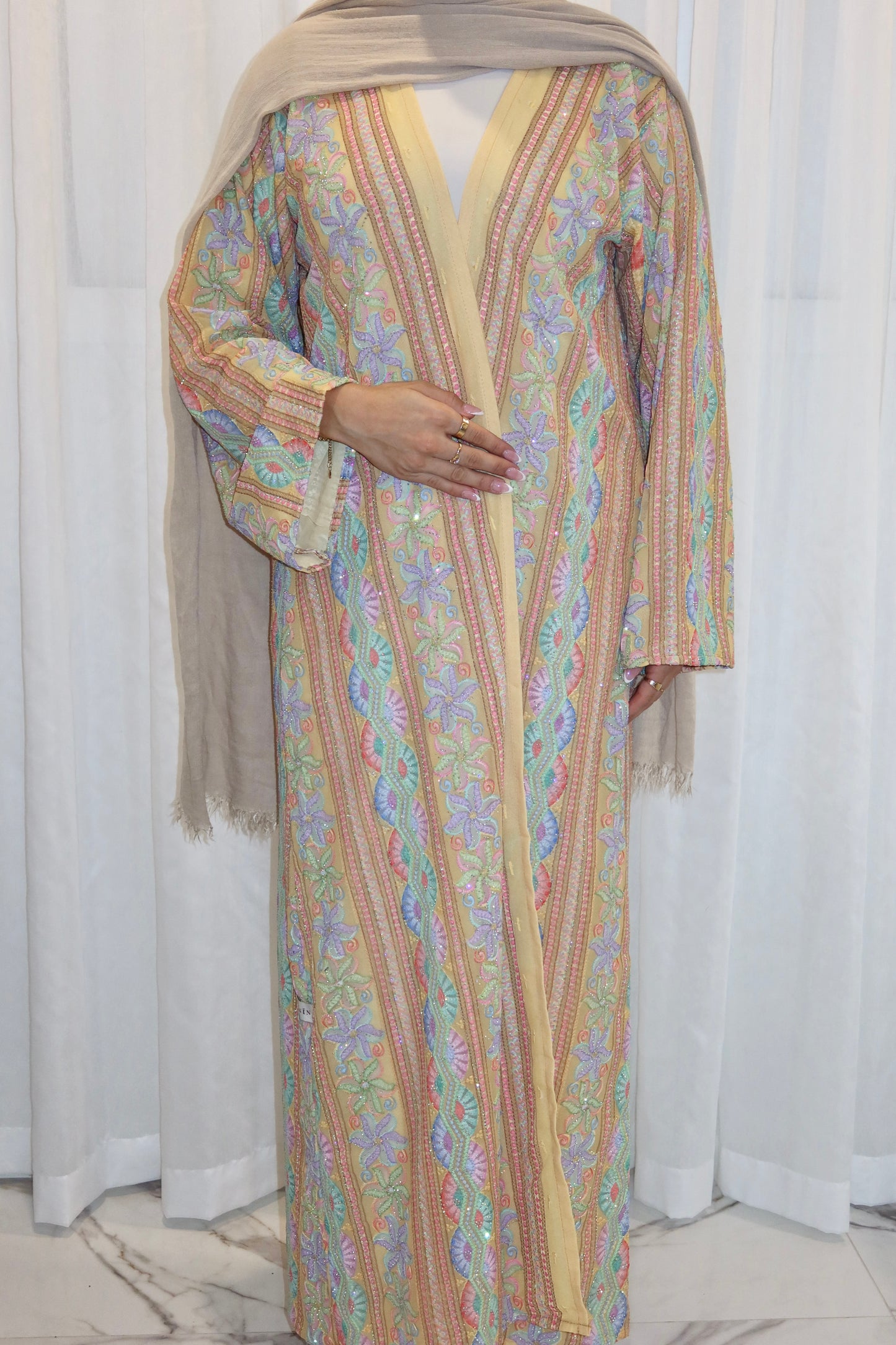 Ava Woven Abaya - AW26
