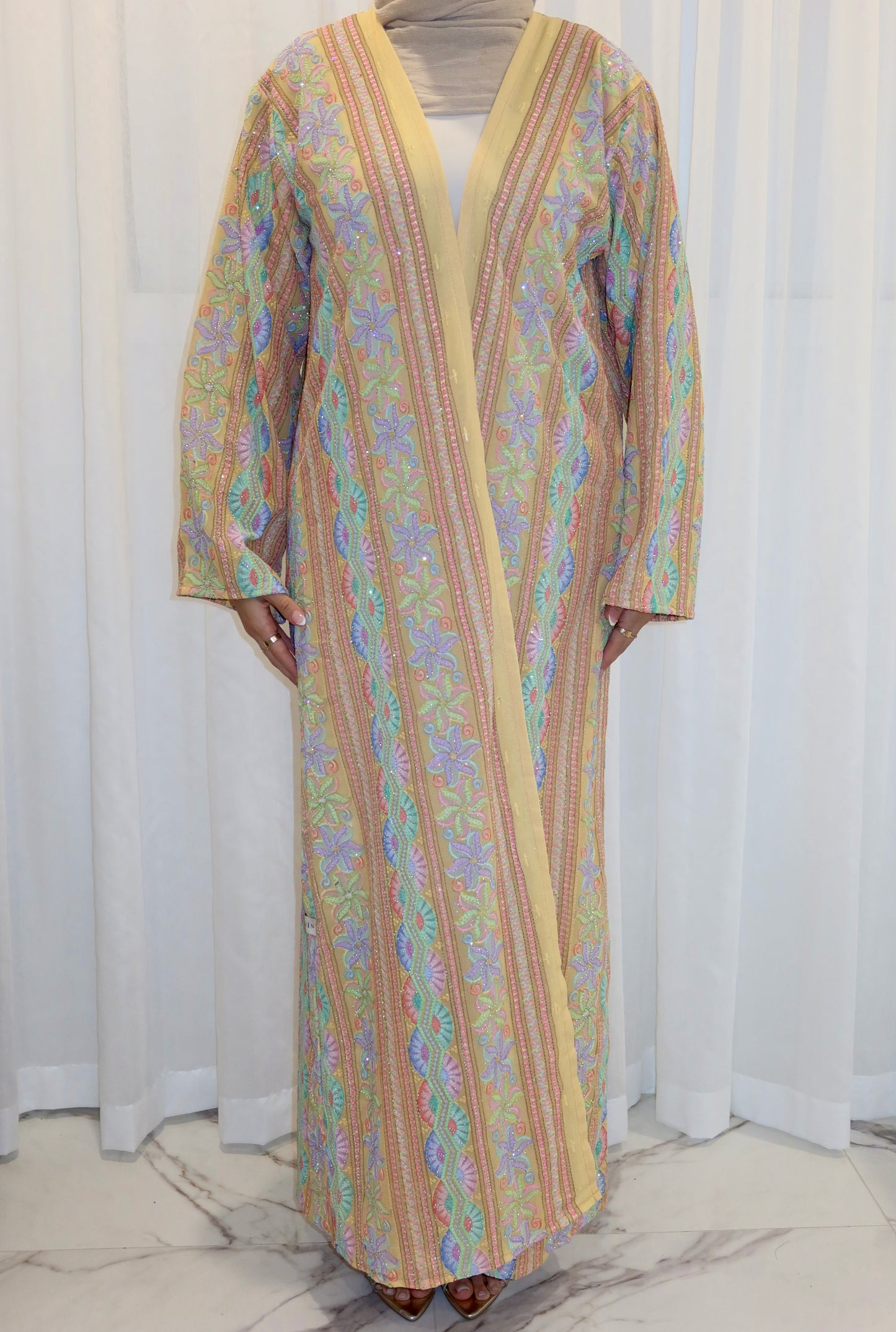Ava Woven Abaya - AW26