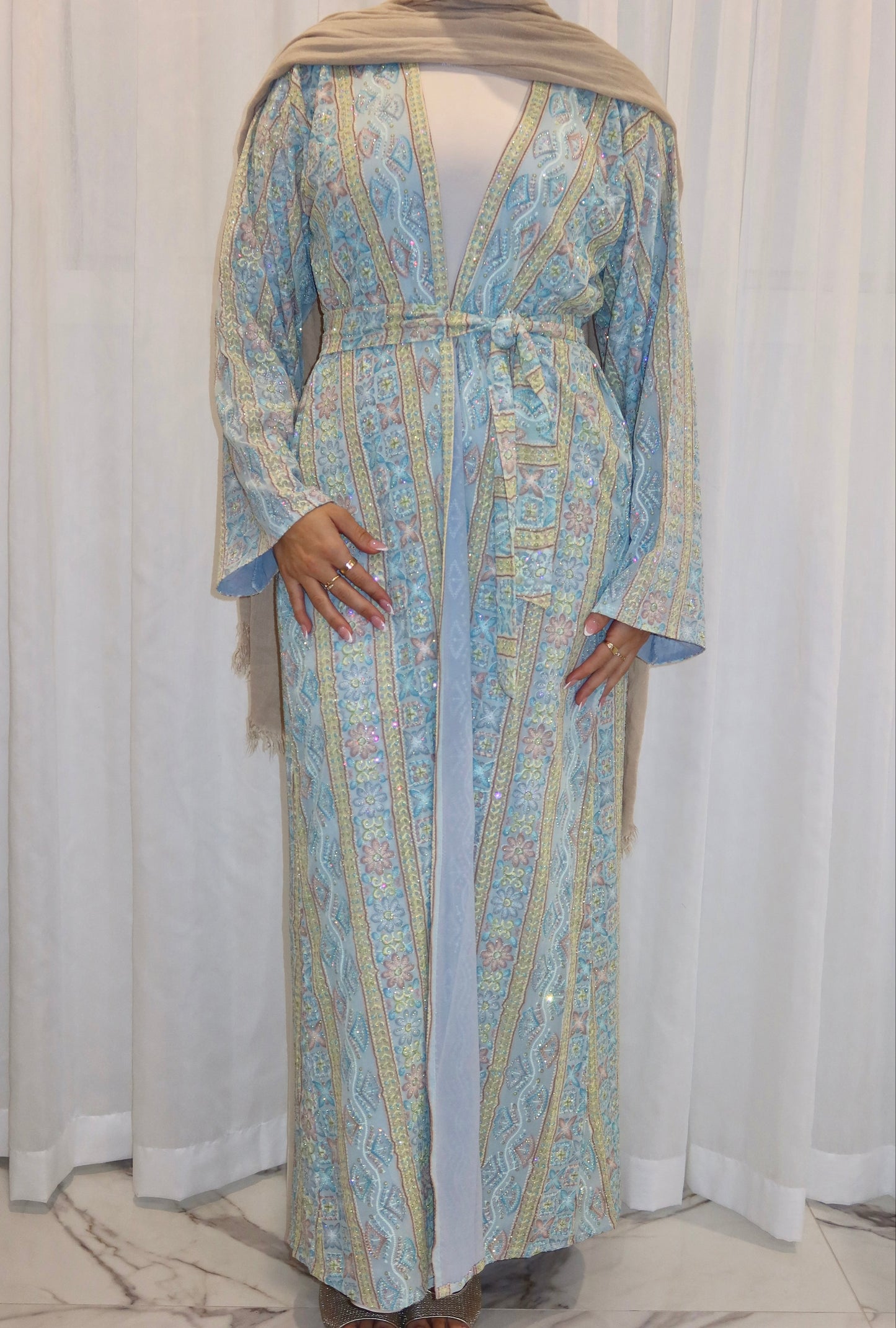 Ava Woven Abaya - AW26