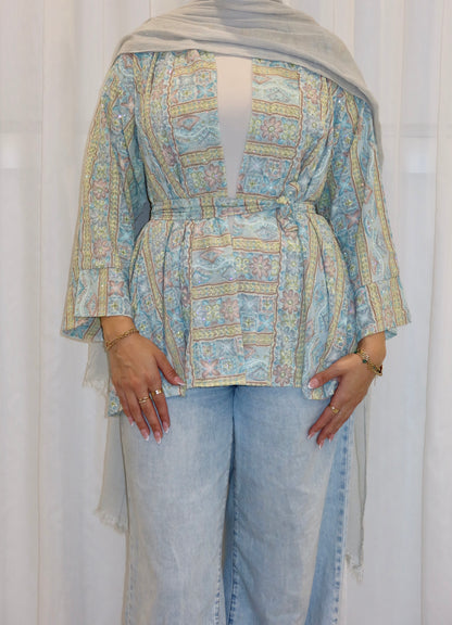 Ava Woven Wrap Top - AW26