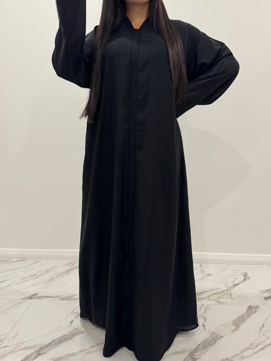 Solid Black Abaya