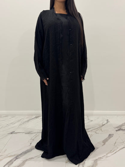 Black Lace Abaya