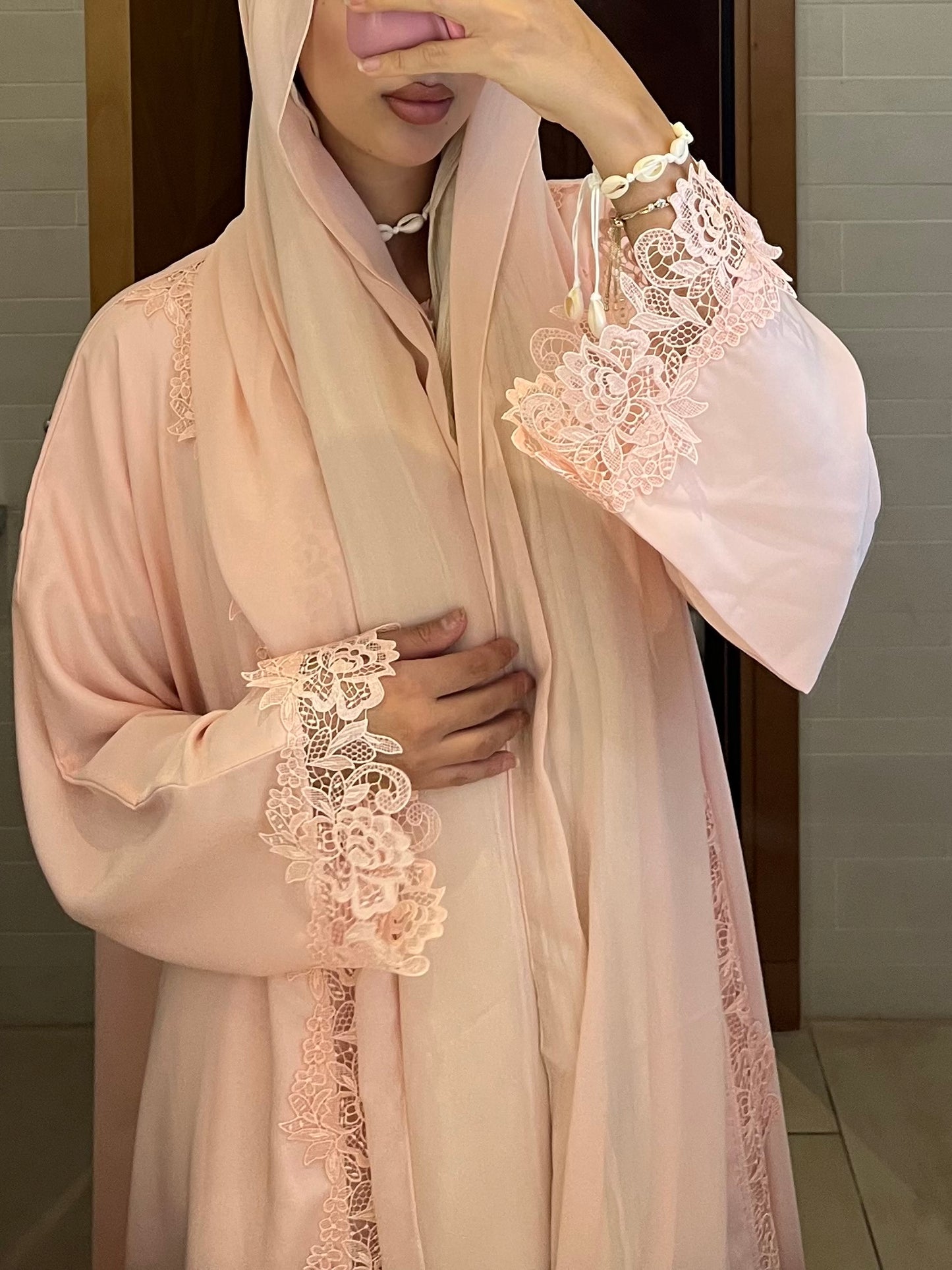 Pink Noůr Abaya Set - March Pre-Order - RN26