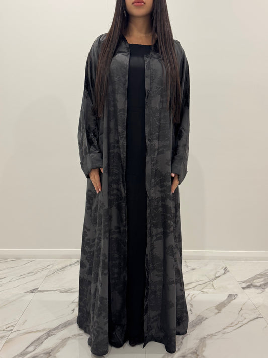 Black Blossom Abaya