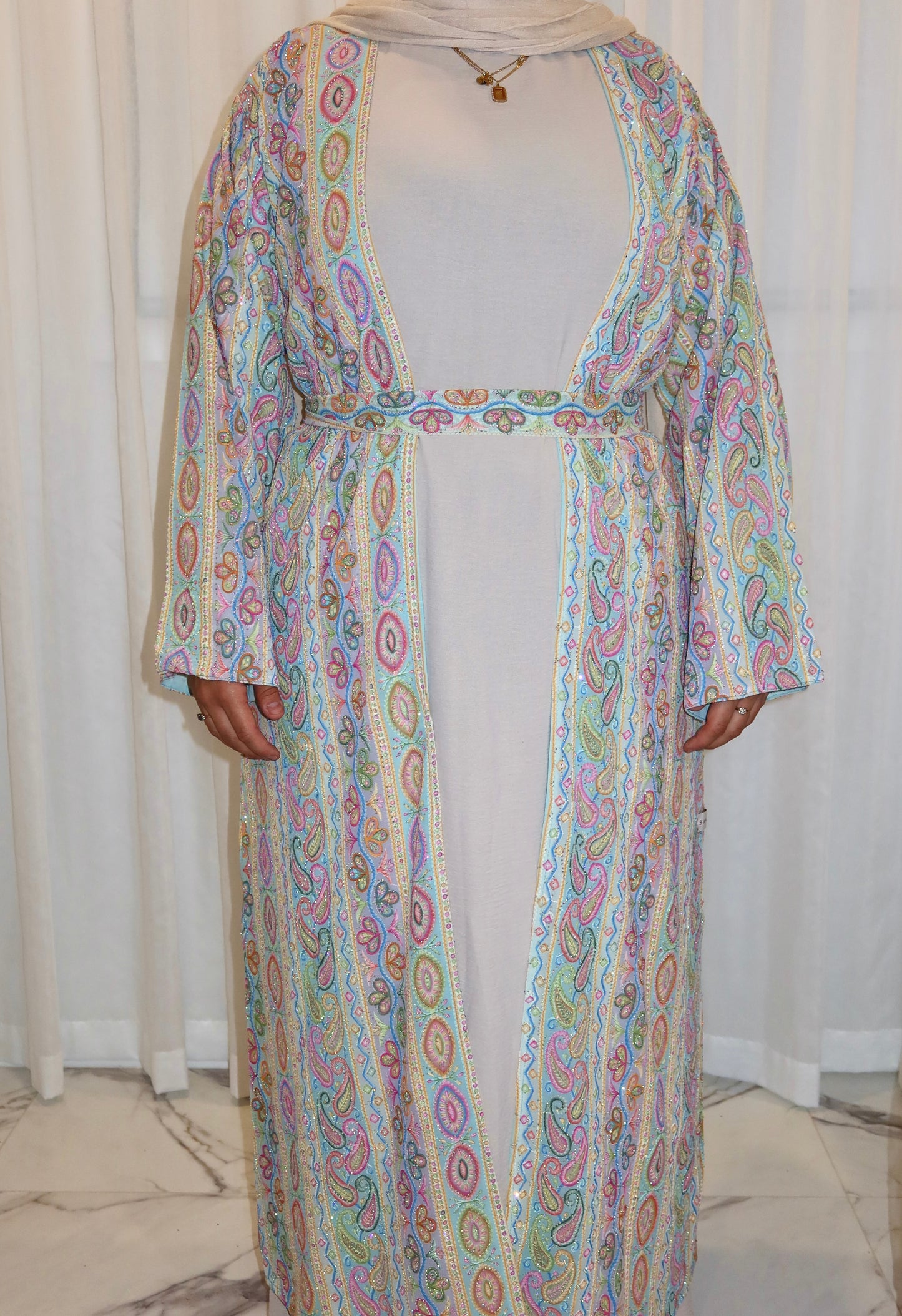 Ava Woven Abaya - AW26