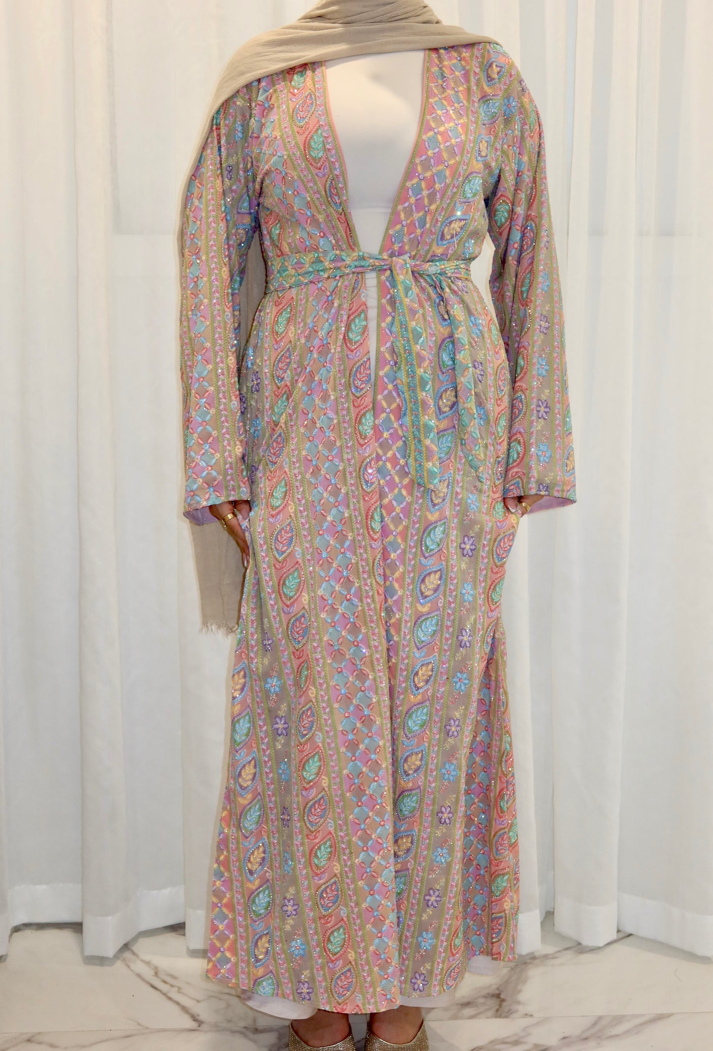 Ava Woven Abaya - AW26