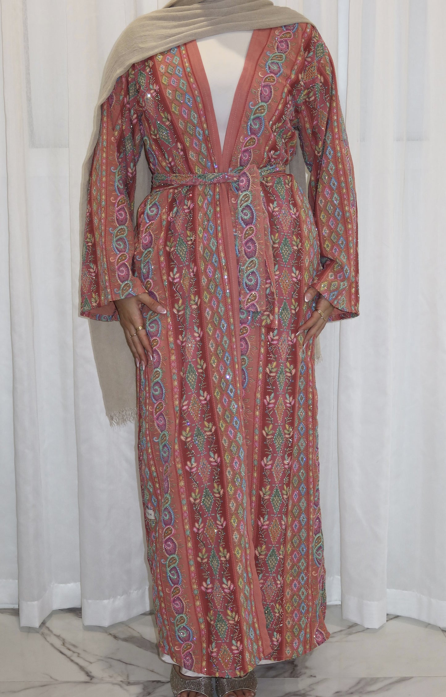 Ava Woven Abaya - AW26