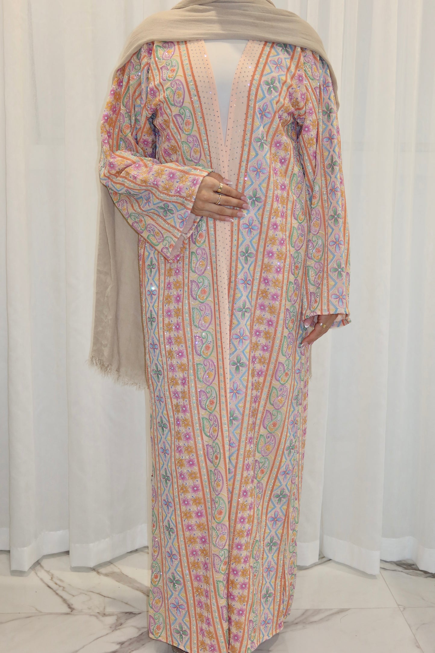 Ava Woven Abaya - AW26