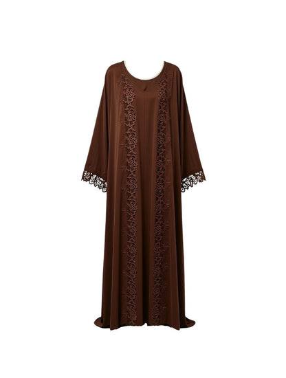 Noůr Lace Abaya Set - Clearance