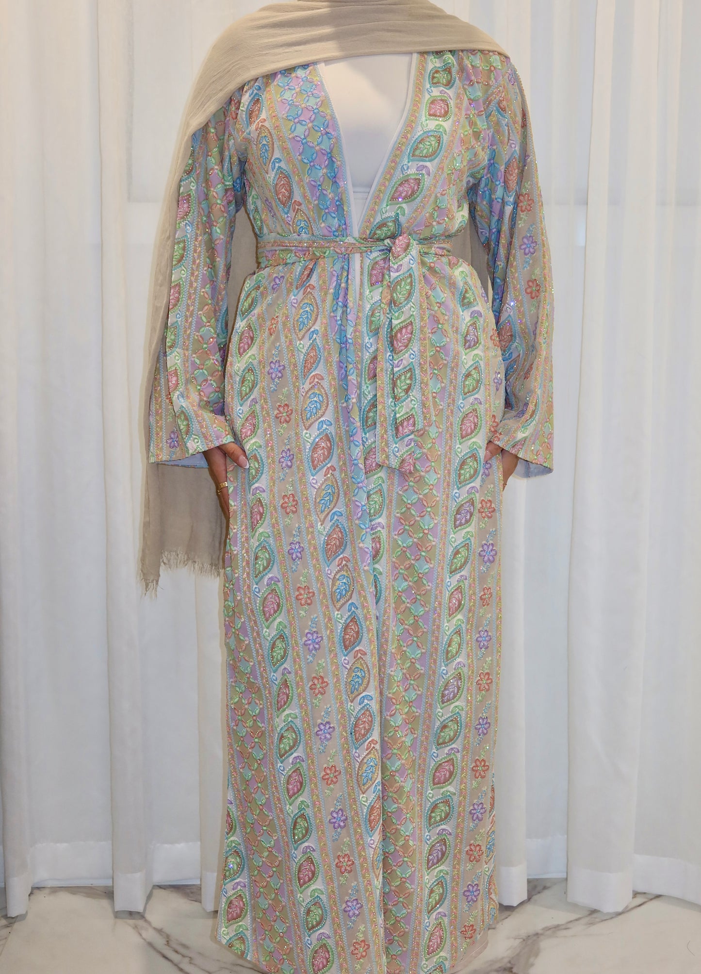 Ava Woven Abaya - AW26