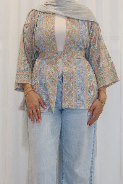 Ava Woven Wrap Top - AW26