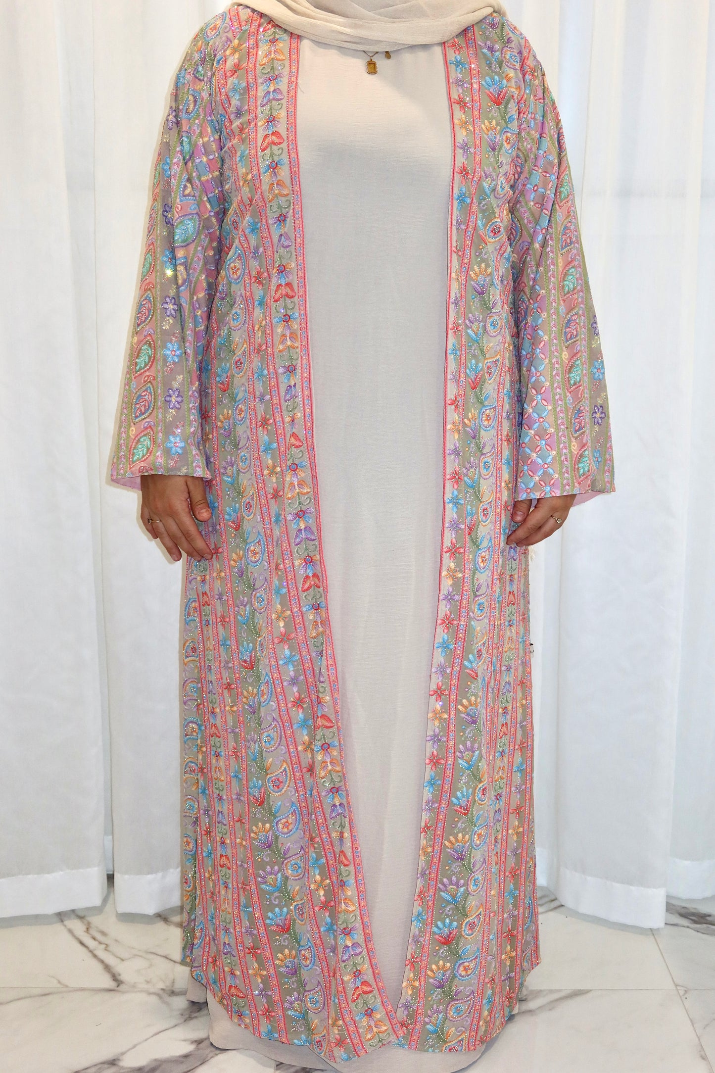 Ava Woven Abaya - AW26